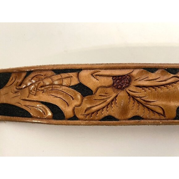 Women\'s Handmade Hand-Tooled leather belt NAME‎ Belt western style main image 4